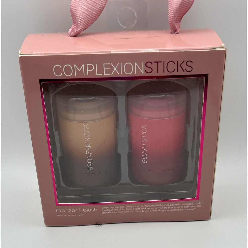 Enchante Complexion Sticks 2 Pc Makeup Set Cream Bronzer and Blush Sticks New